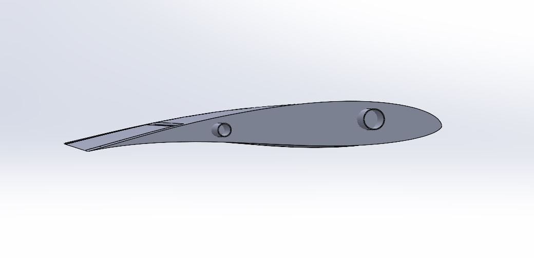 Hans second section left wing